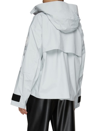 Back View - Click To Enlarge - CANADA GOOSE - ‘Mordaga' oversized hooded rain jacket