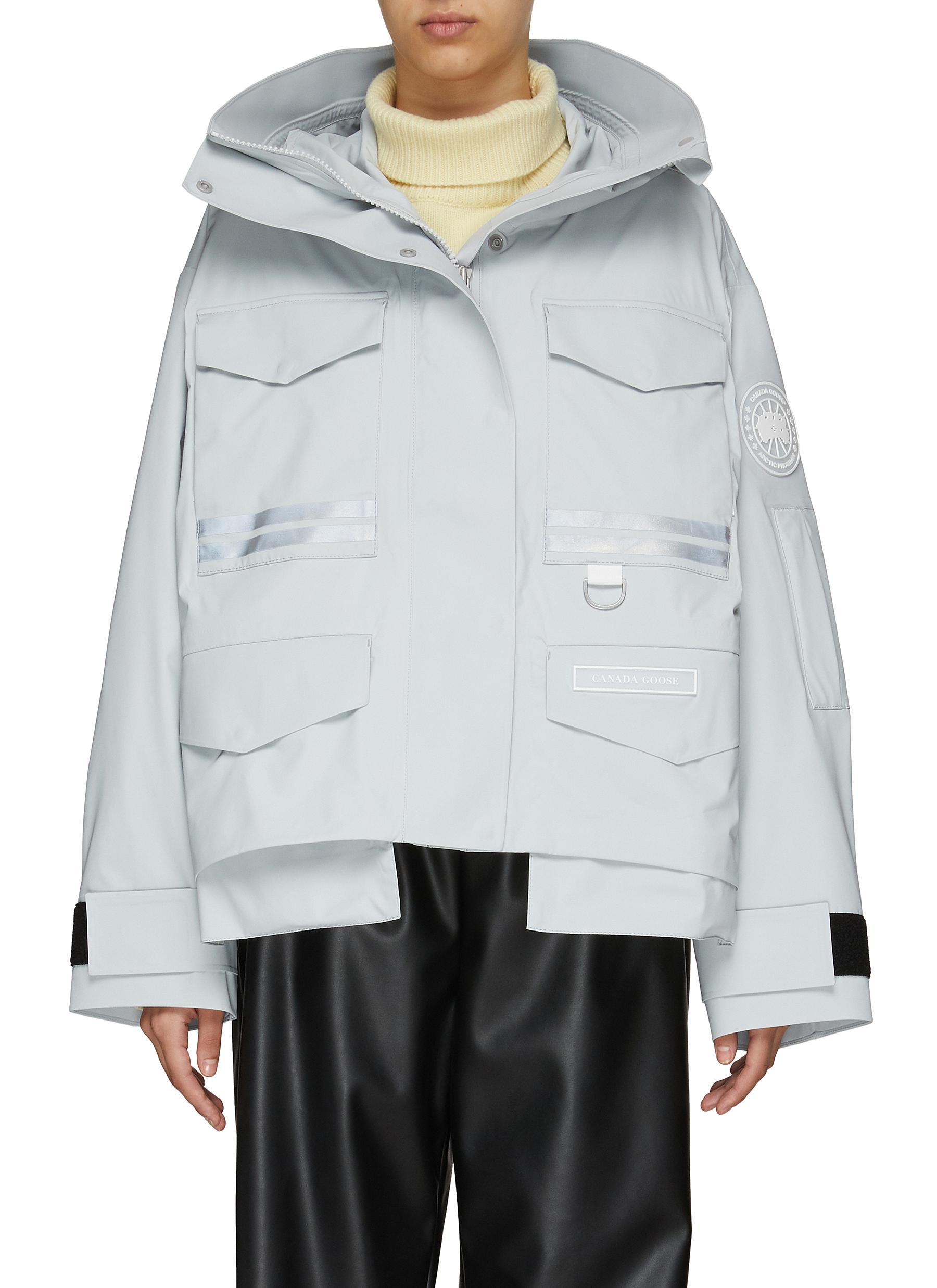 'Mordaga' oversized hooded rain jacket