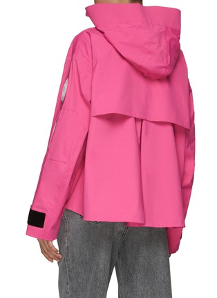 Back View - Click To Enlarge - CANADA GOOSE - ‘Mordaga' oversized hooded rain jacket