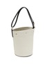 Detail View - Click To Enlarge - SAINT LAURENT - ‘Rive Gauche' Canvas Bucket Bag with Detachable Pouch