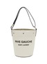 SAINT LAURENT - ‘Rive Gauche' Canvas Bucket Bag with Detachable Pouch