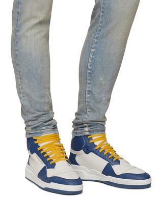 Figure View - Click To Enlarge - SAINT LAURENT - HIGH TOP LACE UP SNEAKERS