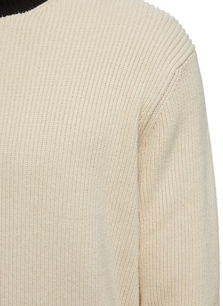  - JIL SANDER - Contrast Trim Cotton Sweater