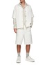 Figure View - Click To Enlarge - JIL SANDER - SNAP FRONT BOXY FIT WASHED DENIM BOWLING SHIRT