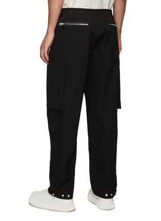 Back View - Click To Enlarge - JIL SANDER - Multi-zipped tapered cargo pants