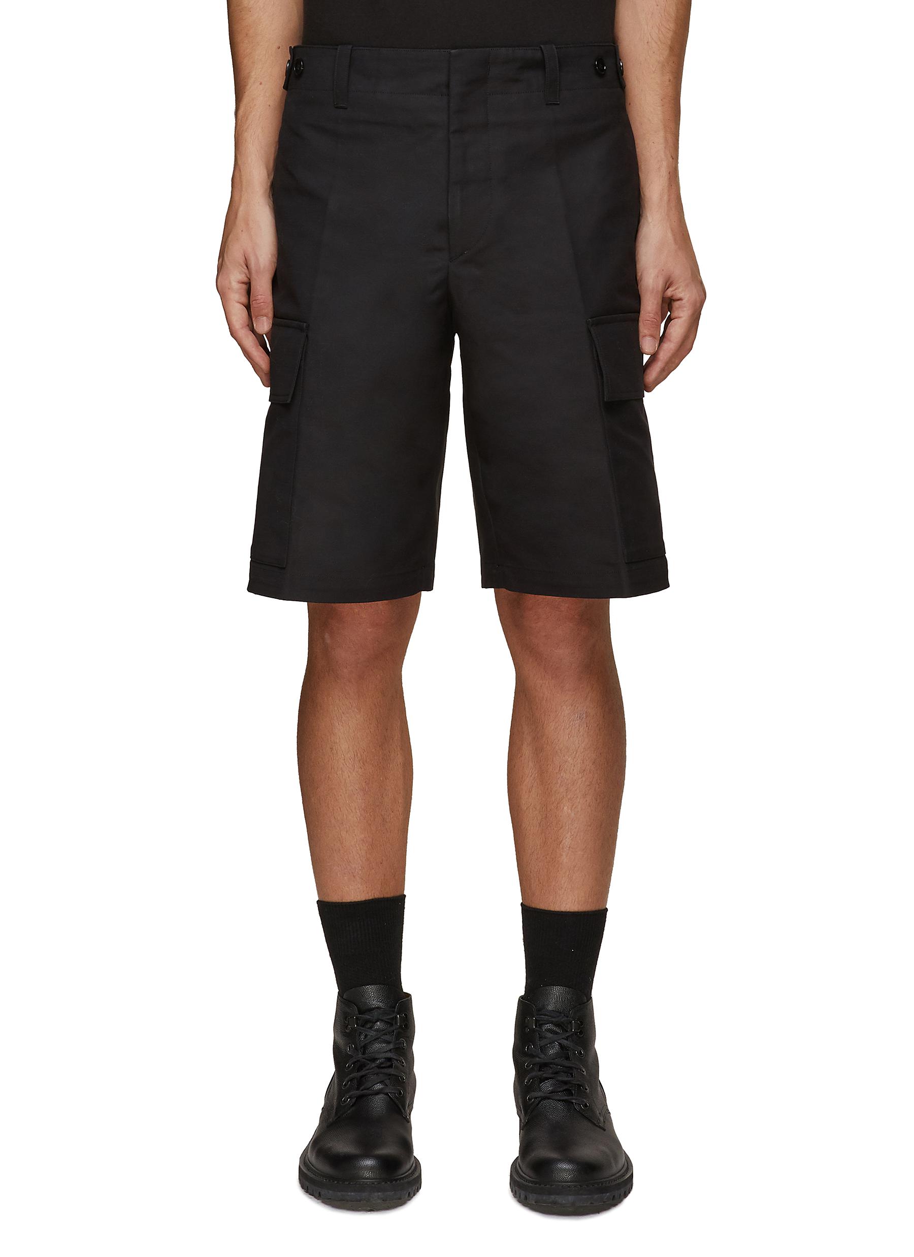 cargo black shorts