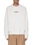 Main View - Click To Enlarge - JIL SANDER - Boxy Fit Logo Print Cotton Jersey Sweatshirt