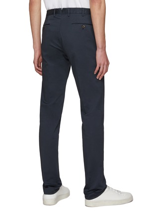 Back View - Click To Enlarge - PT TORINO - FLAT FRONT SLIM FIT COTTON TWILL CHINO PANTS