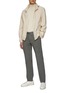 Figure View - Click To Enlarge - PT TORINO - FLAT FRONT SLIM FIT COTTON TWILL CHINO PANTS
