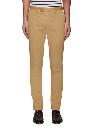 Main View - Click To Enlarge - PT TORINO - Slim fit cotton twill chino pants