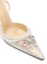 Detail View - Click To Enlarge - MACH & MACH - Iridescent Bow Of Elizabeth PVC Heels