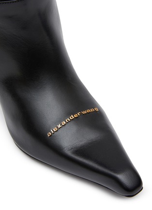 Detail View - Click To Enlarge - ALEXANDER WANG - ‘Viola' point toe high slouchy leather boots