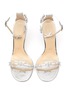 Detail View - Click To Enlarge - MACH & MACH - Floating Crystal Bow PVC Heeled Sandals