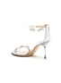  - MACH & MACH - Floating Crystal Bow PVC Heeled Sandals