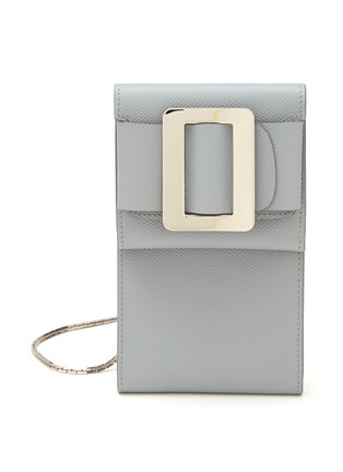 Main View - Click To Enlarge - BOYY - Oversize buckle leather phone pouch