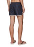 Back View - Click To Enlarge - NEIL BARRETT - SONIC BOLT LOGO CONTRAST PIPING SWIM SHORTS
