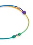 LUIS MORAIS - Enamelled 14K Gold Bead Colour Gradient String Bracelet