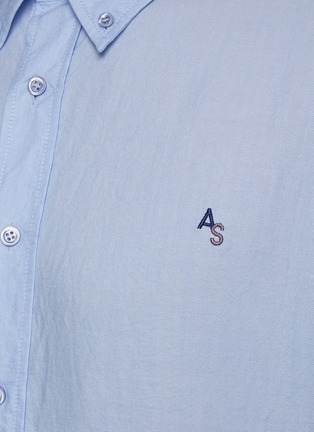  - ACNE STUDIOS - Logo embroidered oxford shirt