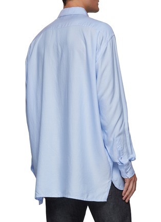 Back View - Click To Enlarge - ACNE STUDIOS - Logo embroidered oxford shirt