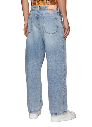 Back View - Click To Enlarge - ACNE STUDIOS - MID RISE RELAXED FIT LIGHT WASH DENIM JEANS