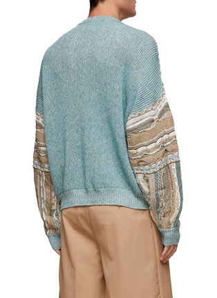 Back View - Click To Enlarge - ACNE STUDIOS - JACQUARD CAMOURFLAGE MILITARY SWEATER