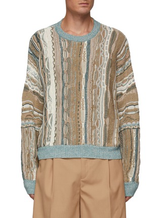 Main View - Click To Enlarge - ACNE STUDIOS - JACQUARD CAMOURFLAGE MILITARY SWEATER