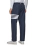 Back View - Click To Enlarge - THOM BROWNE - 4-BAR TECHNICAL MESH SUSTAINABLE RIPSTOP TRACK PANTS