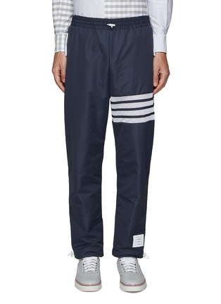 Main View - Click To Enlarge - THOM BROWNE - 4-BAR TECHNICAL MESH SUSTAINABLE RIPSTOP TRACK PANTS