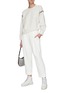 Figure View - Click To Enlarge - BRUNELLO CUCINELLI - Slouchy Silk Crepe Cuff Hem Pants