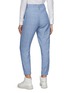Back View - Click To Enlarge - BRUNELLO CUCINELLI - ELASTIC CUFF TAILORED LINEN PANTS