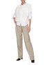 Figure View - Click To Enlarge - BRUNELLO CUCINELLI - Patch Pocket Cotton Blend Shirt