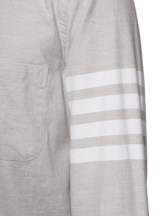  - THOM BROWNE - 4-Bar Stripe Flannel Shirt