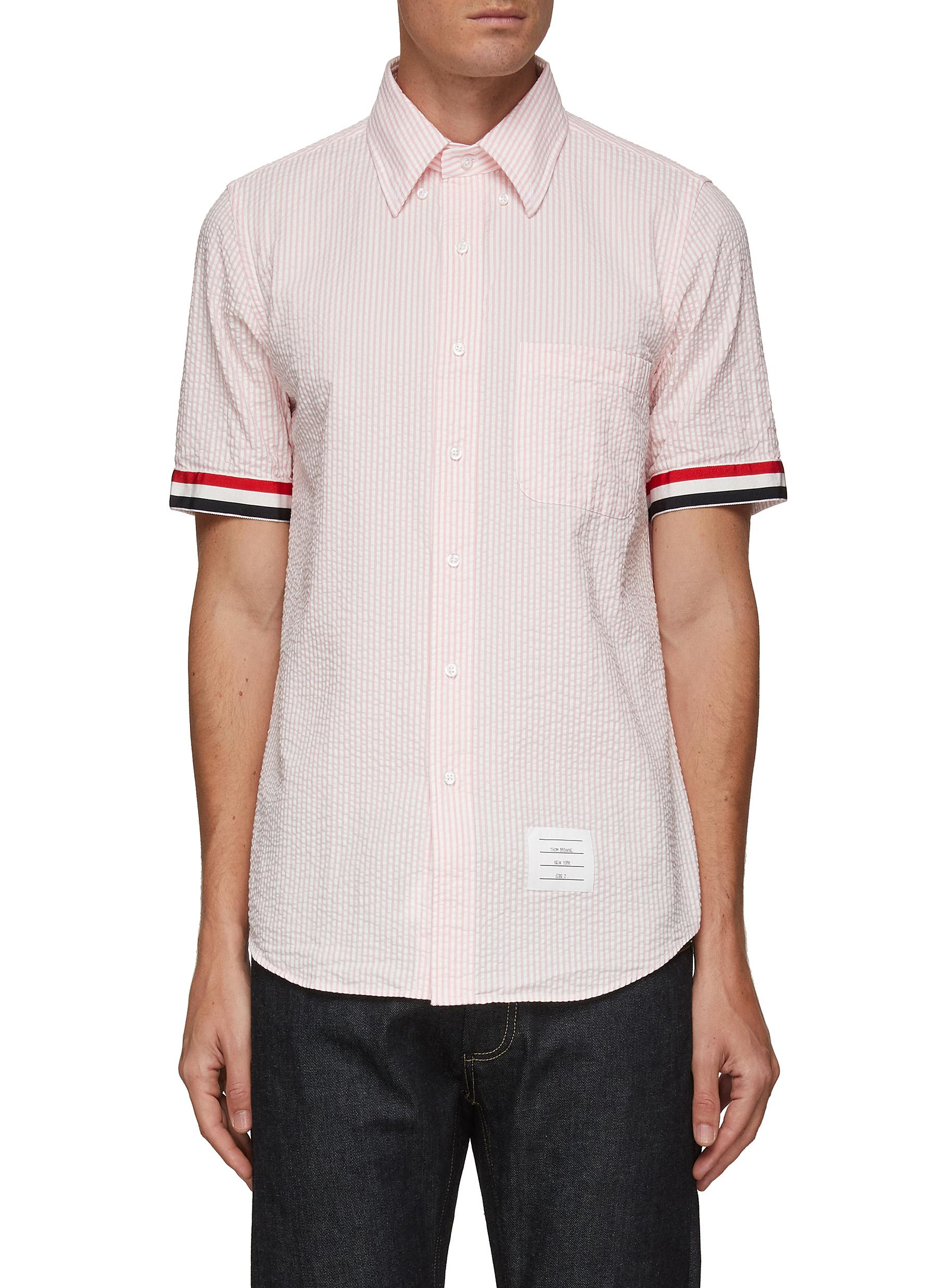 THOM BROWNE | SHORT SLEEVE GROSGRAIN 
