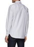 Back View - Click To Enlarge - THOM BROWNE  - Flower Patch Striped Shirt