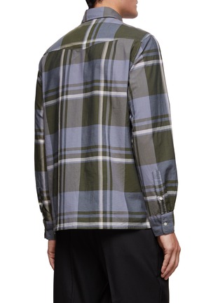 Back View - Click To Enlarge - OFFICINE GÉNÉRALE - ‘ARSENE’ CHEST POCKET CHECKED BUTTON DOWN SHIRT
