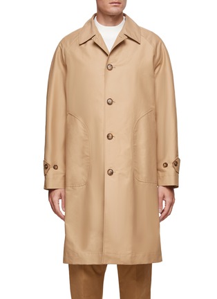 Main View - Click To Enlarge - OFFICINE GÉNÉRALE - ‘HONORE’ WATER REPELLENT RAGLAN SLEEVE TRENCH COAT