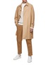 Figure View - Click To Enlarge - OFFICINE GÉNÉRALE - ‘HONORE’ WATER REPELLENT RAGLAN SLEEVE TRENCH COAT