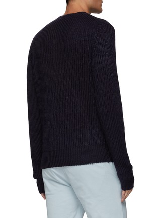 Back View - Click To Enlarge - OFFICINE GÉNÉRALE - ‘Marco' Linen cotton blend crewneck sweater