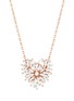 Main View - Click To Enlarge - SUZANNE KALAN - Diamond 18K Rose Gold Heart Shape Necklace