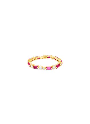Main View - Click To Enlarge - SUZANNE KALAN - 18k Gold Diamond Ruby Eternity Ring
