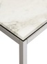 Detail View - Click To Enlarge - KNOLL - Florence Arabescato Marble Top Chrome Leg Dining Table