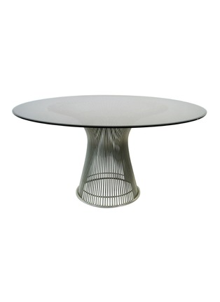 Main View - Click To Enlarge - KNOLL - ‘PLATNER‘ GLASS ROUND DINING TABLE