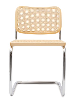Main View - Click To Enlarge - KNOLL - ‘CESCA‘ WOVEN ARMLESS CANE DINING CHAIR – LIGHT BEECH