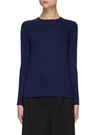 Main View - Click To Enlarge - EQUIL - LONG SLEEVES FINE KNIT SILK CASHMERE SWEATER