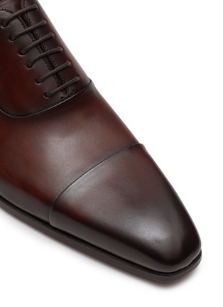Detail View - Click To Enlarge - MAGNANNI - Cap Toe 6-Eyelet Leather Oxford Shoes