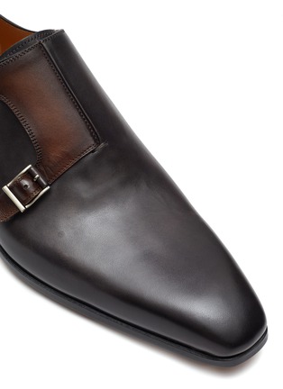 Detail View - Click To Enlarge - MAGNANNI - Bi-Colour Leather Monk Shoes