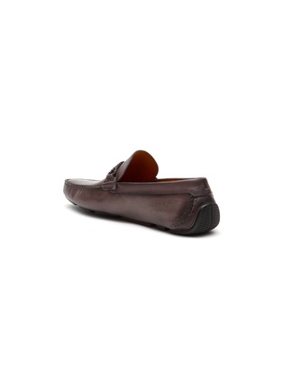  - MAGNANNI - Braided Band Leather Driver Loafers