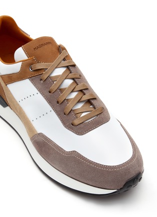 Detail View - Click To Enlarge - MAGNANNI - Low Top Lace Up Leather Runner Sneakers