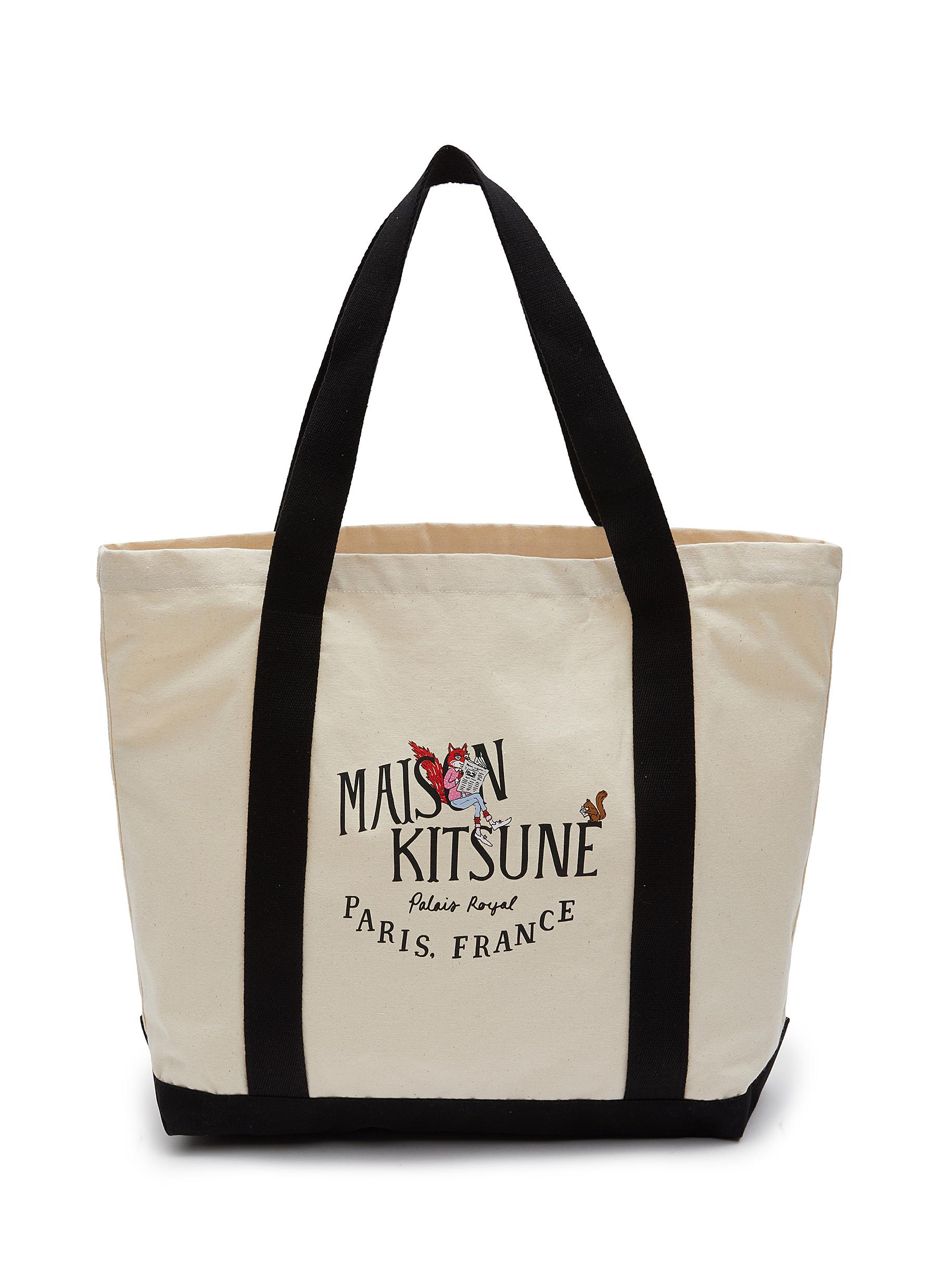 maison kitsune tote bolsa sale