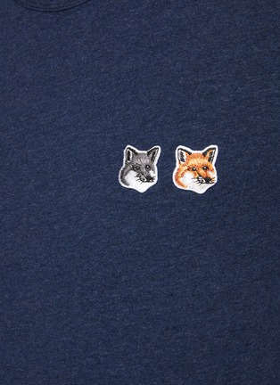  - MAISON KITSUNÉ - ‘Double Fox Head' Patch Classic T-Shirt